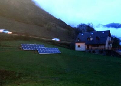 Installation production photovoltaique montagne
